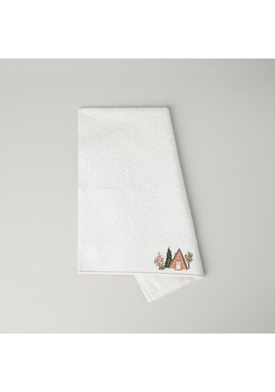 Linens Auren Pamuk 50x85 Cm Yüz Havlusu Ekru Ekru