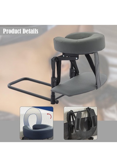 Fashioncha Ev Yatak Seti Yüz Yastıklı Masaj Seti Ayarlanabilir Kafalık El Dayanağı Rahatlama İçin Pu Süngerden Yapılmış Ergonomik Destek, Gri Fashioncha Ev Yatak Seti Yüz Yastıklı Masaj Seti Ayarlanabilir Kafalık El Dayanağı Rahatlama İçin Pu Süngerden Yapılmış Ergonomik Destek, Gri
