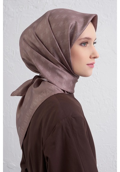 Armine Nostalji Serisi Sura İpek Eşarp 9412ds 89-vizon