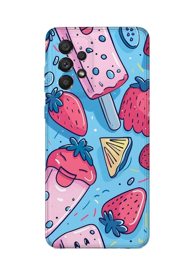 Samsung Galaxy M52 Uyumlu Baskılı Şeffaf Telefon Kılıfı Koleksiyon: Snacktoon Delight 6