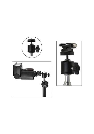 Tripod Slr Projeksiyon Kamera Ve Ring Light Için 360 Derece Döneb