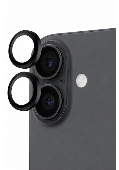 Apple iPhone 17 Uyumlu Kamera Lens Koruyucu Siyah