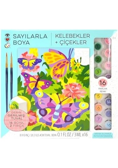 And Arts Numaralarla Boya Seti Kelebek 9203