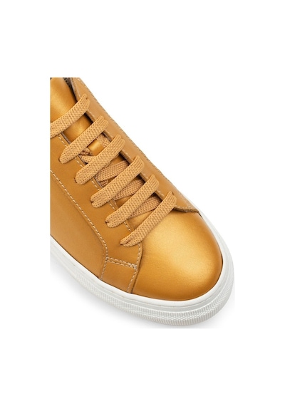 Deery Hakiki Deri Sarı Sneaker Kadın Ayakkabı Sarı