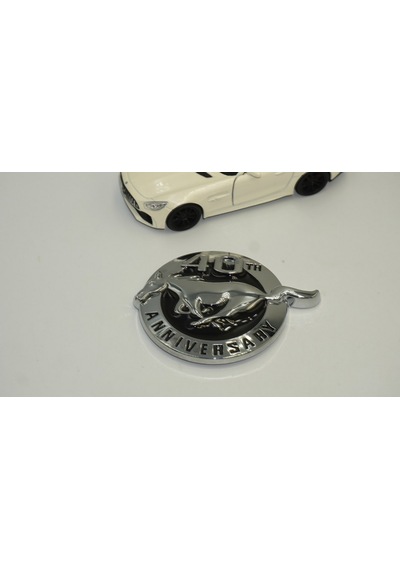Dk Tuning Mustang 40.yıl Bagaj Body Logo Krom Metal Logo Arma