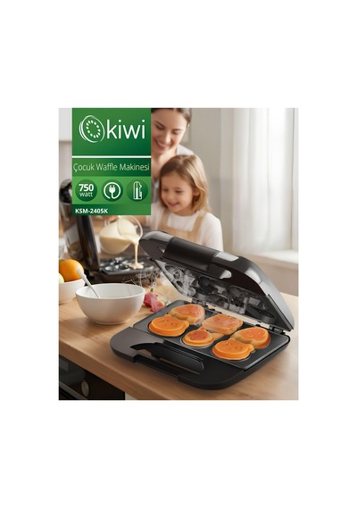 Kiwi KSM 2405K 750 W Çocuk Waffle Makinesi