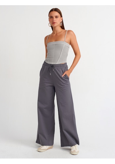 Dilvin Crop Top 101a20794 Gri
