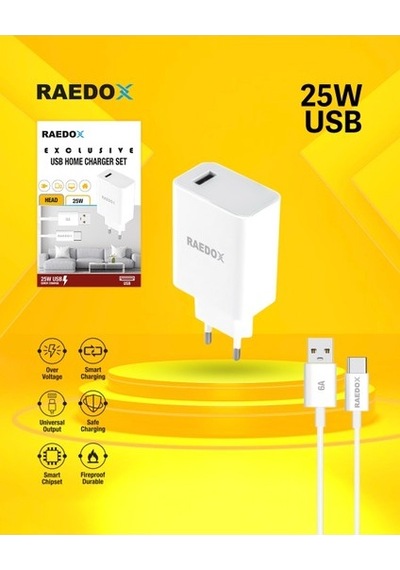 Raedox 25w Usb Type-c Quick Şarj Seti