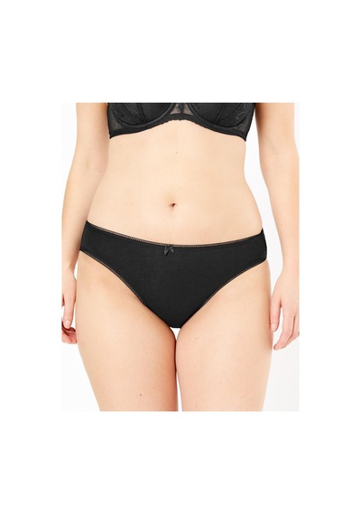 Marks & Spencer 5'li Cotton Lycra High Leg Külot Seti Siyah