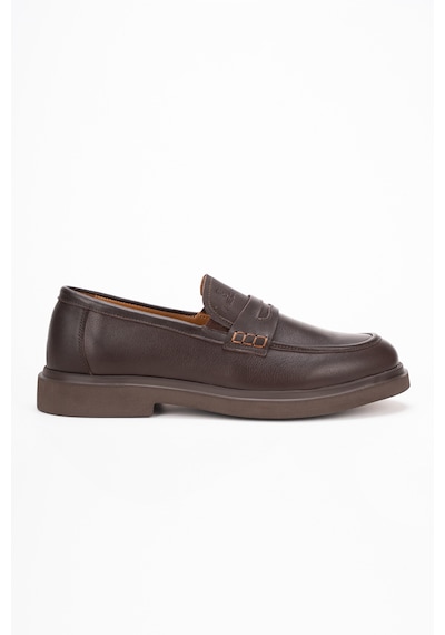 Fame Step Hakiki Deri Erkek Loafer Mokasen Klasik Ayakkabı Comfort Prato Kahverengi