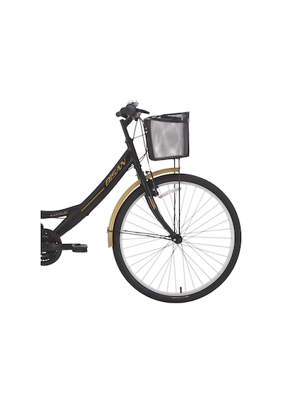 Lotus Şehir Bisikleti 34 Cm V 24 Jant 21 Vites Mat Siyah Gold Mat Siyah