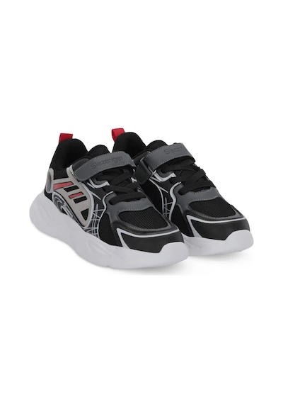 Slazenger Kelsy Erkek Çocuk Siyah / Kırmızı Günlük Spor Ayakkabısı Siyah / Kırmızı