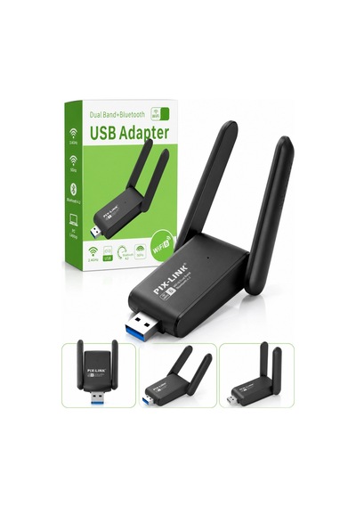 Usb Wifi 6 Wireless Adaptör Dual Band 2.4ghz & 5ghz Yüksek Hız