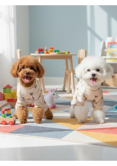 Teddy Pamuklu Köpek Tulum Pijama