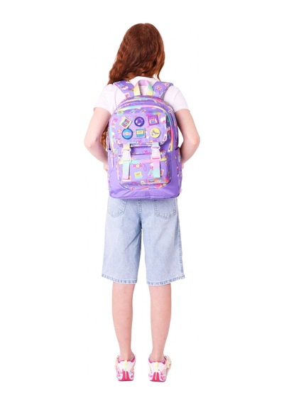 Kaukko Kids Kız Çocuk Armalı Hobi Desenli İlkokul Okul Sırt Çantası Dört Bölmeli - Mor - L5238 Mor Kaukko Kids Kız Çocuk Armalı Hobi Desenli İlkokul Okul Sırt Çantası Dört Bölmeli - Mor - L5238 Mor
