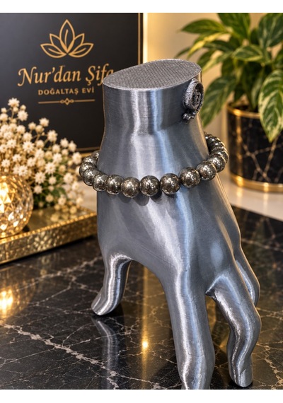 Pirit Doğaltaş Bileklik 8mm Gösterildiği Gibi