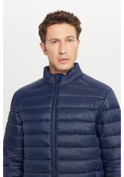 Ac&Co / Altınyıldız Classics Standart Fit Normal Kesim Dik Yaka Erkek Mont - Lacivert