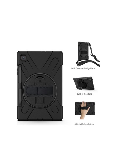 Northcity Galaxy Tab S6 Lite 10.4 Amazing Kılıf - 360 Dönüş, Siyah Ve Korumalı Tablet Kılıfı