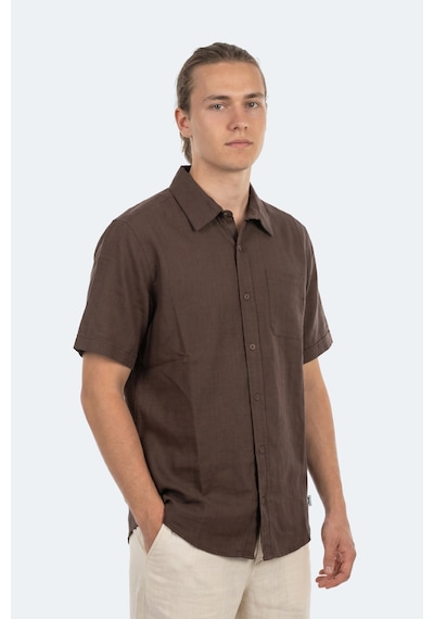 Slazenger Kırtıda Erkek Kahve Gömlek