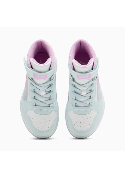Puma Rebound Slam Mıd Faded Glow Çocuk Ayakkabısı Çok Renkli