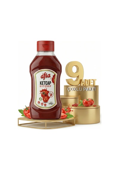 Afia Acılı Ketçap 9x550 Gr