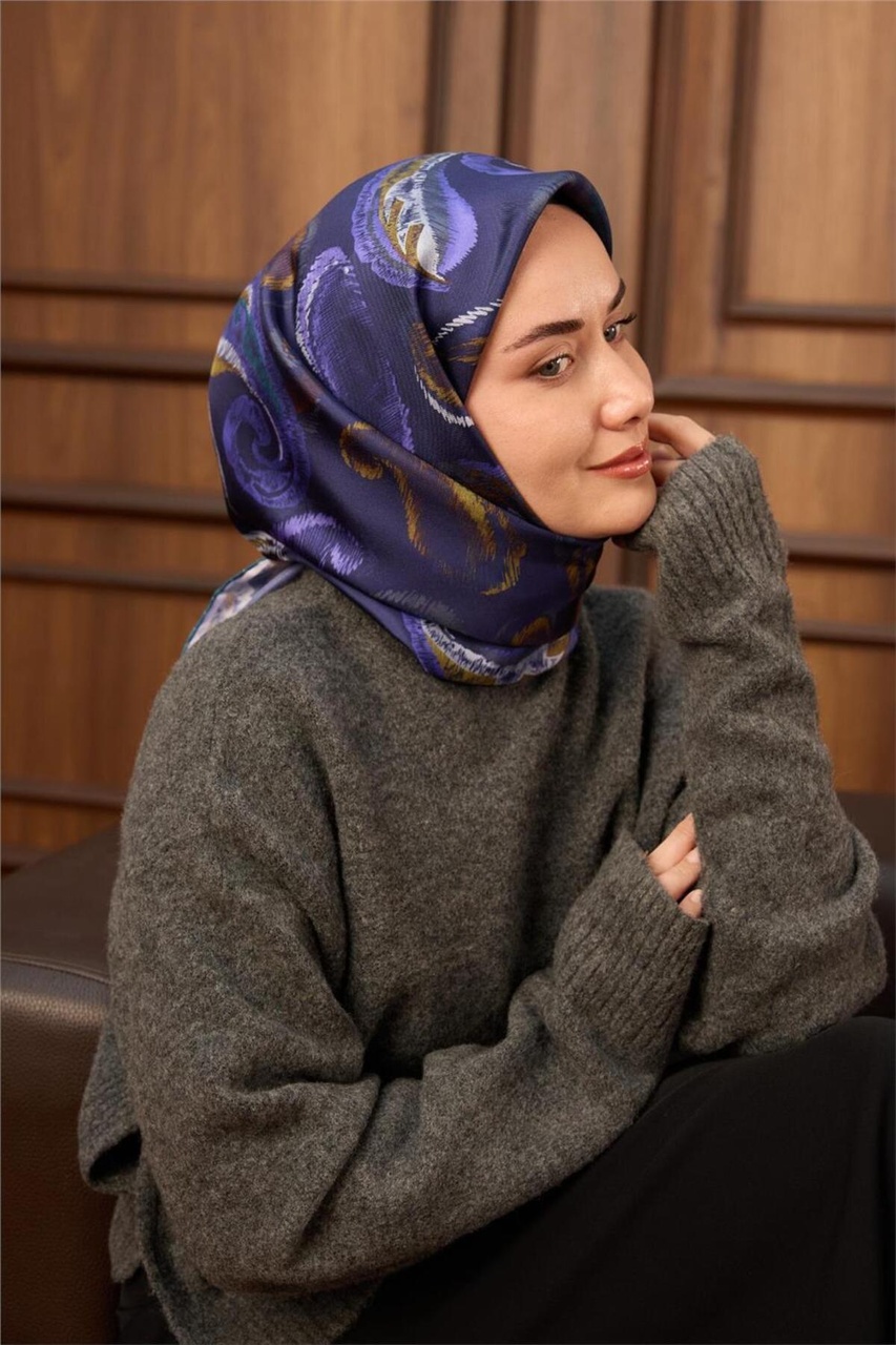 Silk Home Twill İpek Eşarp 11490-22 Morcivert