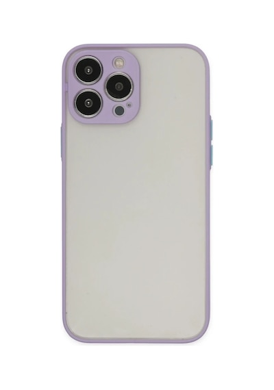 Apple İphone 14 Pro Max Kılıf Montreal Silikon Kapak - Mor 0.2M-Çok Renkli