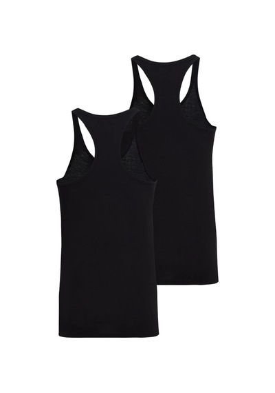Blackspade Erkek Sırtı Çapraz Atlet 2 Li Paket 9676 Beyaz