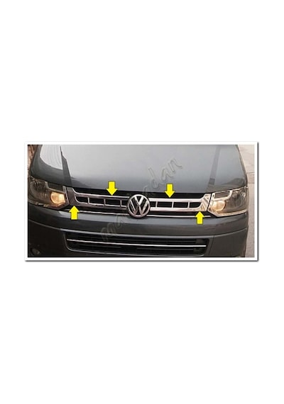 Db Chrome Vw T5 Multivan Ön Panjur Nikelajı 2010-2014 2 Parça P.Ç