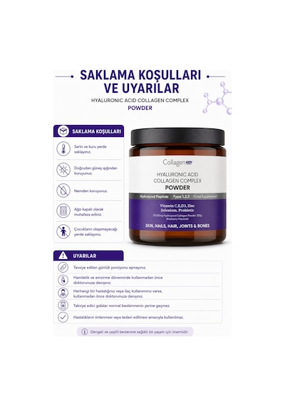 Collagen Forte Platinum Hyaluronic Acid Biotin & Collagen 300 G