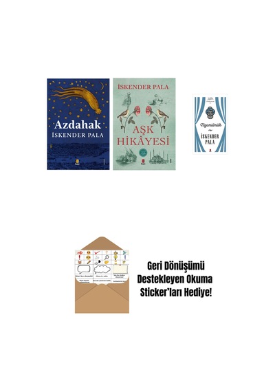 Azdahak + Aşk Hikâyesi + Nizamülmülk Ciltli + Okuma Sticker'ları