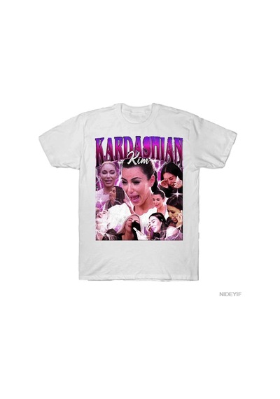 Tarzsokak Kim Crying Meme T-shirt Erkekler Kadınlar Için % 100% Pamuklu T Shirt Kanye Kısa Kollu Üstler Beyaz
