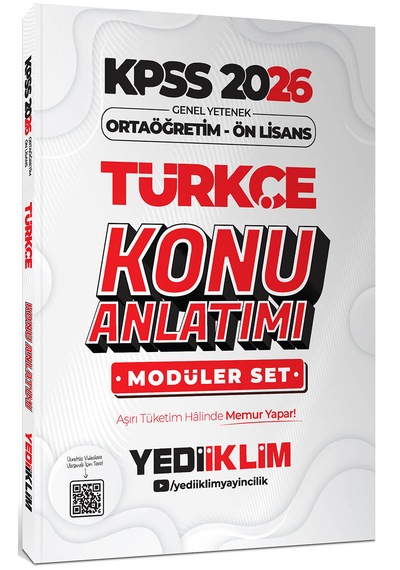 Yediiklim 2026 Kpss Ortaöğretim Ön Lisans Gy-gk Konu Anlatımlı Mo
