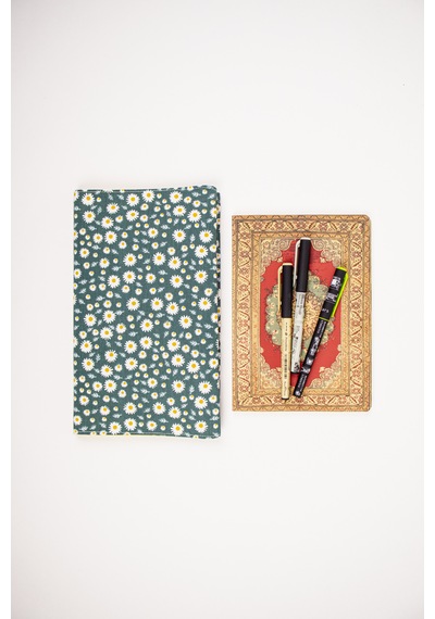 Kitap Kılıfı Kumaş Kitap Koruyucu A5 Defter Kitap Uyumlu