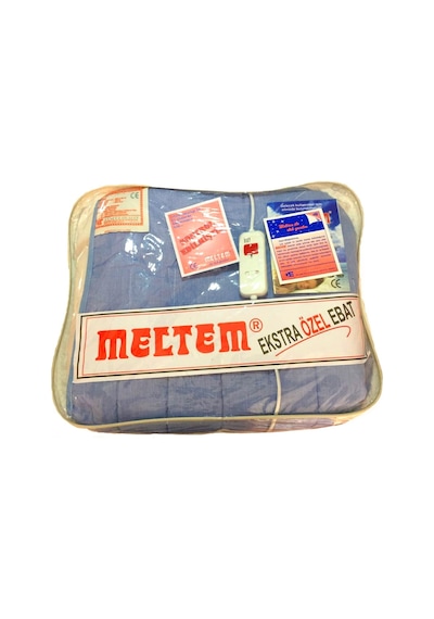 Meltem 140x175 Cm Extra Ebat Elektrikli Battaniye pamuk Kumaş Çok Renkli