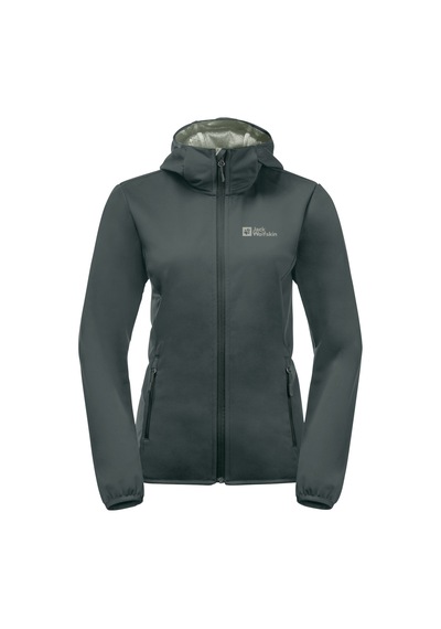 Jack Wolfskın Jack Wolfskin Windhain Hoody Kadın Yeşil Softshell 4136 Yeşil