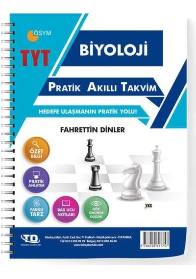 Tandem Tyt Biyoloji Pratik Akıllı Takvim N11.10751