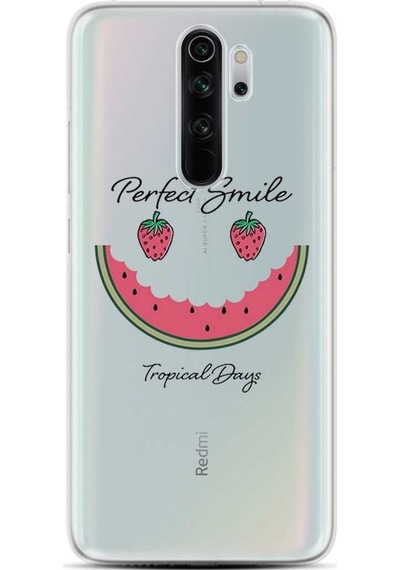Xiaomi Redmi Note 8 Pro Kilif Desenli Silikon Perfect Smile 473374209