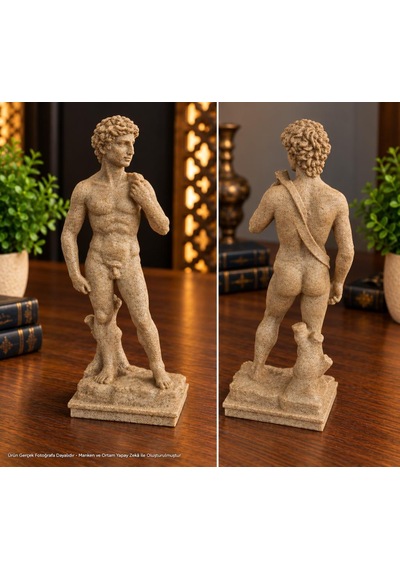 Biblo Erkek Heykeli 33 Cm Dekoratif Heykel Modern Obje