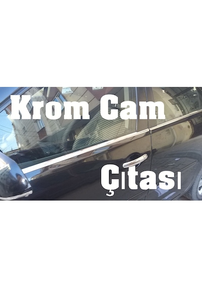 Mercedes W124 Cam Çıtası Paslanmaz Çelik Krom 4 Parça