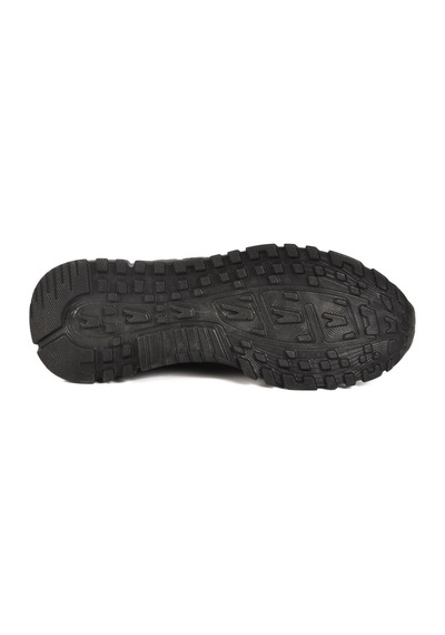 Siyah Hafif Esnek Kilit Bağcıklı Unisex Spor Ayakkabı Nans 6006 G Siyah-siyah