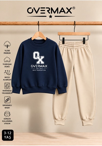 Overmax Baskılı Çocuk Sweatshirt & Eşofman Altı Takım 3-12 Yaş Lacivert-bej - 920690286 Lacivert-bej Overmax Baskılı Çocuk Sweatshirt & Eşofman Altı Takım 3-12 Yaş Lacivert-bej - 920690286 Lacivert-bej