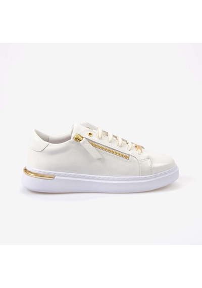 Kemal Tanca Kadın Spor & Sneaker Ayakkabı 7125 Beyaz Kır. Rugan