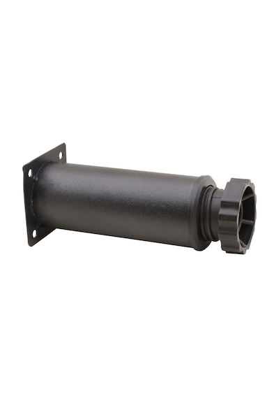Badem10 Ayarlanabilir Mobilya Kanepe Baza Koltuk Metal Destek Yükseltici Ayağı 12 Cm Siyah Metal Ayak 4 Adet 6395751