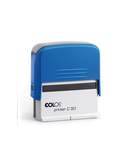 Colop Prınter C50 Mavi Kasa Mavi Keçe - 30 x 69 MM
