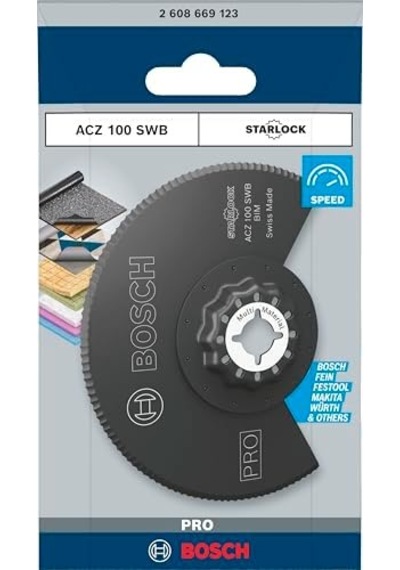 1x Pro Acz 100 Swb Starlock Testere Ucu Çatı Keçesi, Polistiren Ps, Ø 100 Mm, Professional Aksesuar Çok Fonksiyonlu Makine