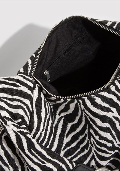 Mavi - Zebra Desenli Çanta 1913508-20933 Siyah