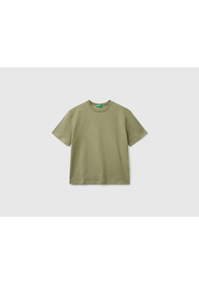 Mayoral Benetton Erkek Çocuk Logo Baskı Detaylı Oversize T-shirt