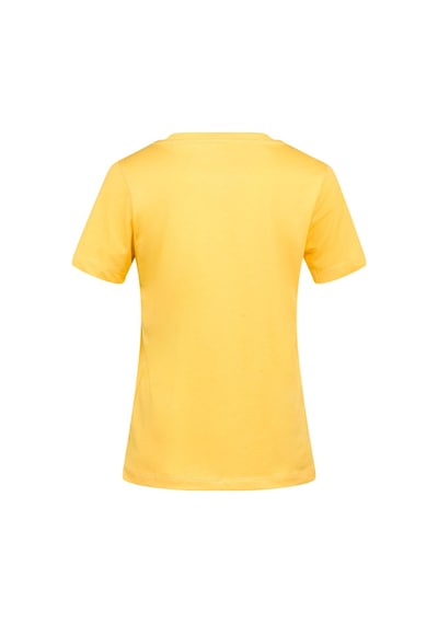 2as Alone Baskılı V Yaka Kadın T-shirt 404 Sarı