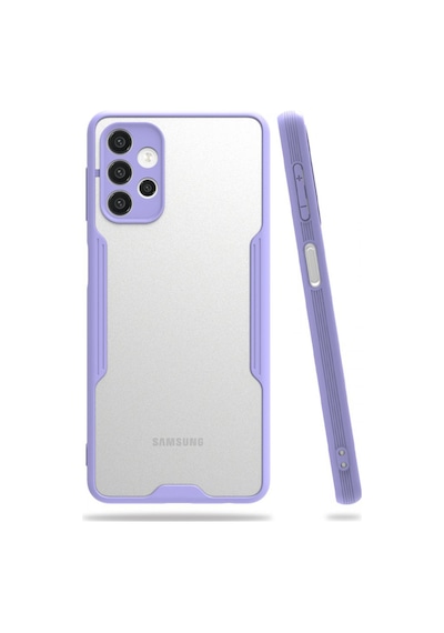 Nettech Samsung Galaxy A72 Uyumlu Platin Seri Arka Koruma Kılıf - Sarı Sari